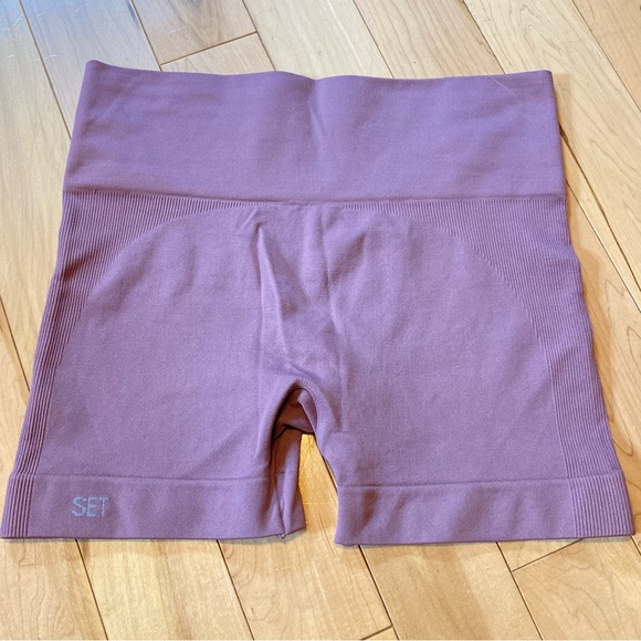 SET ACTIVE Sculptflex Bike Shorts in Pepper seamless high waisted slimming large - Picture 4 of 6